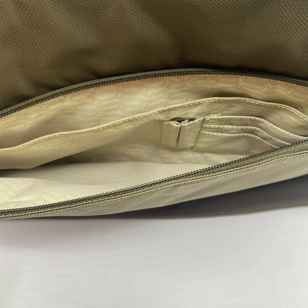 TUMI T-Tech Army Green Nylon Multi Pockets Laptop Bag
